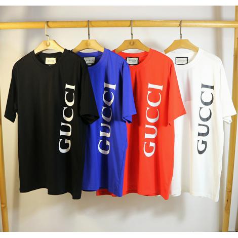 ブランド安全グッチ GUCCI メンズ/レディース 4色 クルーネック Tシャツ 綿 2020年春夏新作スーパーコピー代引き可能
