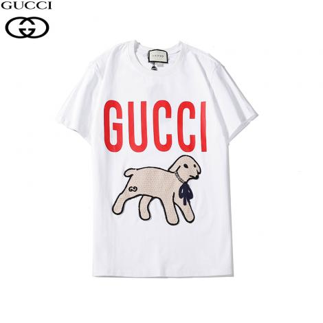 グッチ GUCCI メンズ/レディース クルーネック Tシャツ 綿 カップル   新入荷 人気スーパーコピー安全後払い専門店