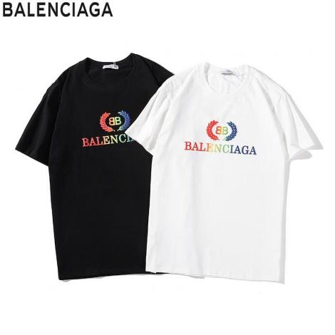 ブランド通販バレンシアガ BALENCIAGA メンズ/レディース カップル クルーネック 2色 Tシャツ 綿 人気 おすすめ激安代引き口コミ