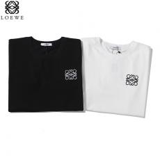 ロエベ LOEWE メンズ/レディース 2色 クルーネック Tシャツ 綿 カップル 人気ブランド通販