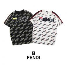 フェンディ FENDI メンズ/レディース 2色 クルーネック Tシャツ 綿 カップル  定番人気スーパーコピーブランド激安安全後払い販売専門店