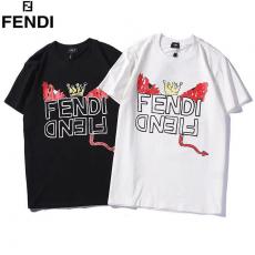 フェンディ FENDI メンズ/レディース 2色 クルーネック Tシャツ 綿 カップル 送料無料コピーブランド代引き