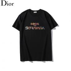 ブランド安全ディオール Dior メンズ/レディース 2色 クルーネック Tシャツ 綿 カップル  美品レプリカ販売