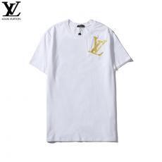 ルイヴィトン LOUIS VUITTON メンズ/レディース カップル クルーネック Tシャツ 綿 2色 高評価レプリカ販売