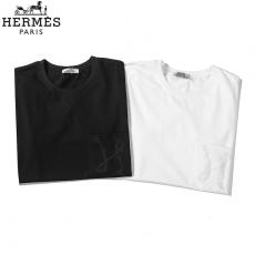 ブランド安全エルメス  HERMES メンズ/レディース 2色 クルーネック Tシャツ 綿 カップル 2020年春夏新作スーパーコピーブランド代引き