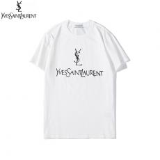 イヴ・サンローラン YSL メンズ/レディース 2色 クルーネック Tシャツ 綿 2020年春夏新作コピー代引き口コミ