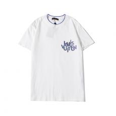 ルイヴィトン LOUIS VUITTON メンズ/レディース 2色 クルーネック Tシャツ 綿  2020年春夏新作スーパーコピー安全後払い専門店