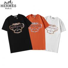 エルメス  HERMES メンズ/レディース 3色 クルーネック Tシャツ 綿 新入荷スーパーコピー激安販売専門店