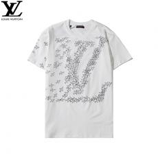 ルイヴィトン LOUIS VUITTON メンズ/レディース 2色 カップル クルーネック Tシャツ 綿 新品同様最高品質コピー代引き対応