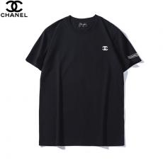 ブランド販売シャネル CHANEL メンズ/レディース カップル 2色 クルーネック 綿 Tシャツ 人気コピー口コミ