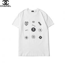 ブランド販売シャネル CHANEL メンズ/レディース 2色 クルーネック Tシャツ 綿 カップル 2020年春夏新作偽物代引き対応