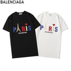 ブランド通販バレンシアガ BALENCIAGA メンズ/レディース 2色 クルーネック Tシャツ 綿 カップル 2020年春夏新作スーパーコピー代引き