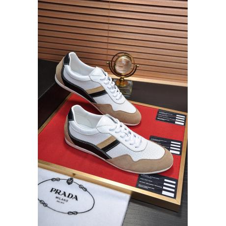 大人気 PRADA プラダ ローファーメンズシンプル疲れない2色ローカットおしゃれ通勤 外出快適カジュアルシューズ夏偽物販売口コミ