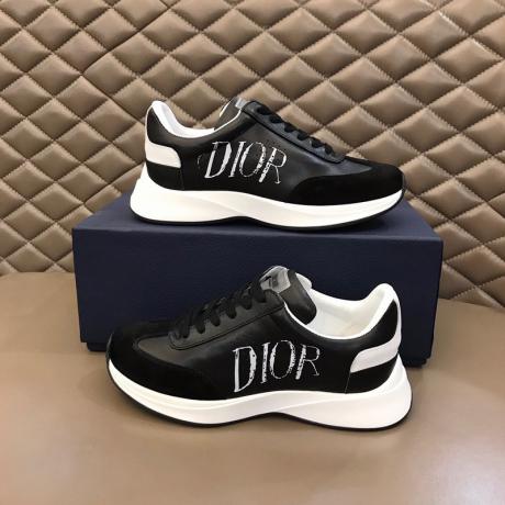ディオール Dior 2色メンズ厚底ウォーキングシューズ牛革キャンバススニーカー運動靴レプリカ口コミ販売