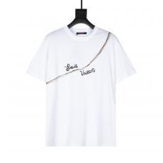 ブランド可能 ヴィトン LOUIS VUITTON  新作2色綿通気Tシャツ最高品質コピーTシャツ