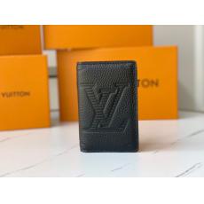 LOUIS VUITTON ヴィトン 図案レザー軽量二つ折財布  レプリカ販売