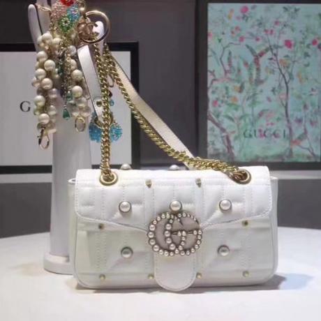 ブランド可能 GUCCI グッチ  443497-1 レディース 白色ショルダーバッグ  斜めがけショルダーレプリカ販売バッグ