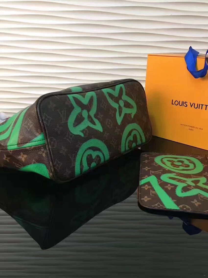 2018年秋冬 新作ルイヴィトン  LOUIS VUITTON セール価格 N41050-1  緑色トートバッグコピーバッグ 販売