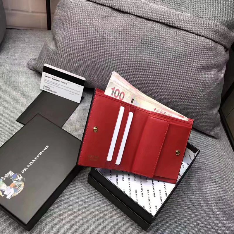 ブランド可能 PRADA プラダ セール 1MV204 短財布  財布コピー代引き