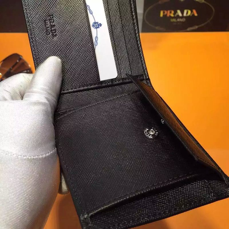 ブランド国内 プラダ PRADA セール価格 2M0079A-1  短財布 レプリカ販売財布