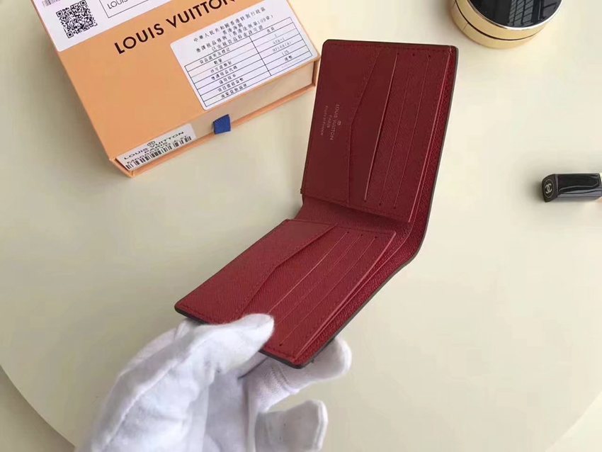 2018年新作ルイヴィトン  LOUIS VUITTON セール M66859-2 短財布  赤色安全後払いブランドコピー代引き