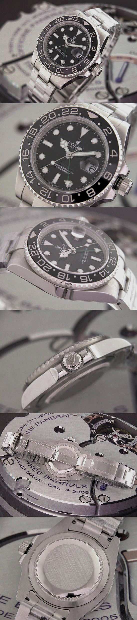 おしゃれなブランド時計がロレックス-GMTマスター-ROLEX-16718-16-男性用を提供します.