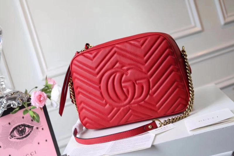ブランド可能 GUCCI グッチ  443499-1 レディース 赤色ショルダーバッグ  斜めがけショルダーコピーバッグ 販売