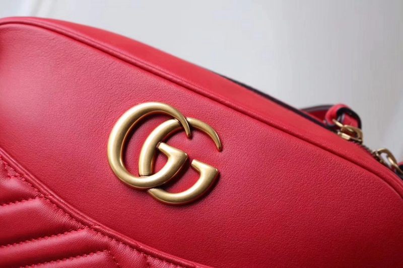 ブランド可能 GUCCI グッチ  443499-1 レディース 赤色ショルダーバッグ  斜めがけショルダーコピーバッグ 販売