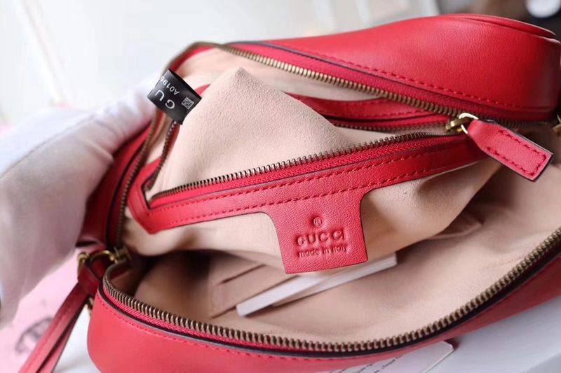 ブランド可能 GUCCI グッチ  443499-1 レディース 赤色ショルダーバッグ  斜めがけショルダーコピーバッグ 販売