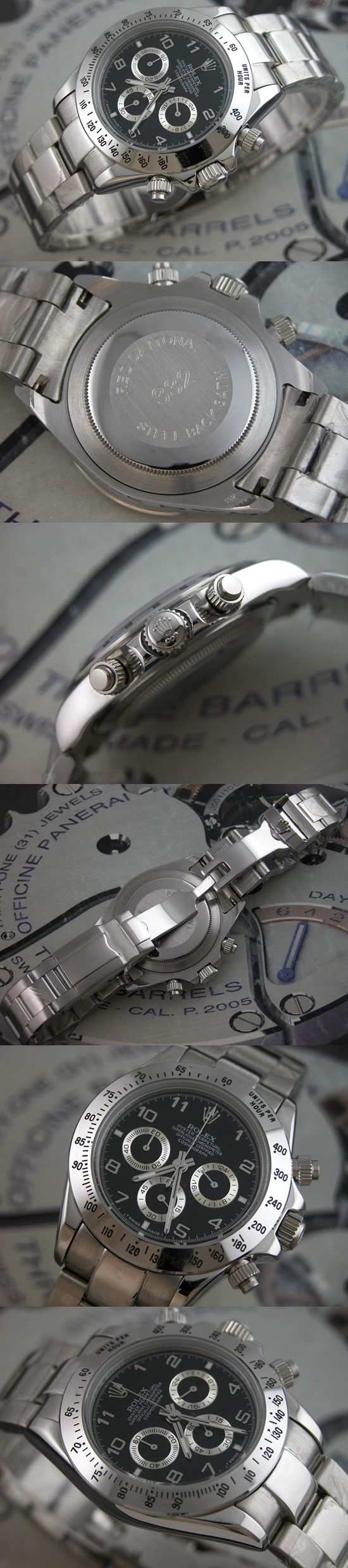 おしゃれなブランド時計がロレックス-デイトナ-ROLEX-116520-27-Q-男性用を提供します.