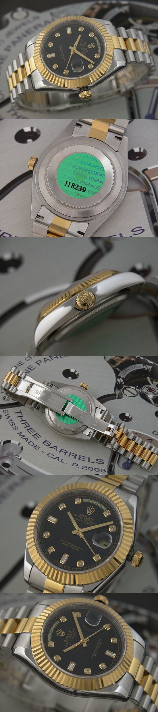 おしゃれなブランド時計がロレックス-デイデイト-ROLEX-118239-122-男性用を提供します.