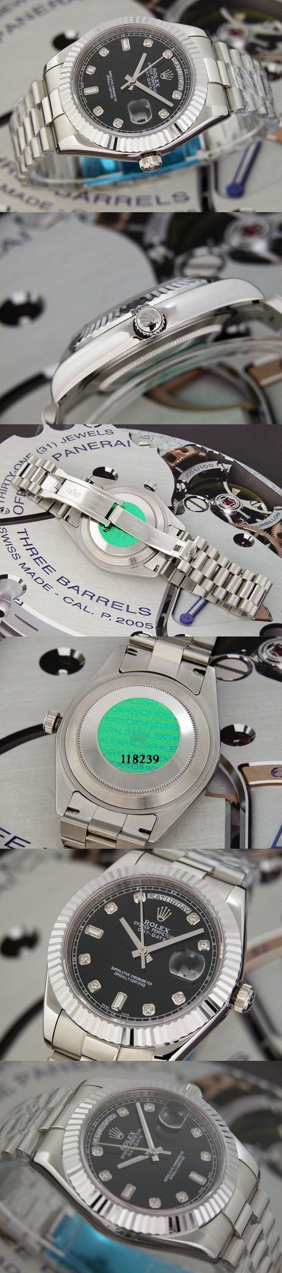 おしゃれなブランド時計がロレックス-デイデイト-ROLEX-118239-97-男性用を提供します.