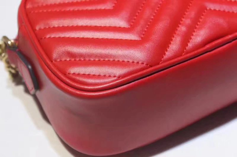 ブランド可能 GUCCI グッチ 値下げ 447632-2 赤色ショルダーバッグ  斜めがけショルダーコピー 販売口コミ