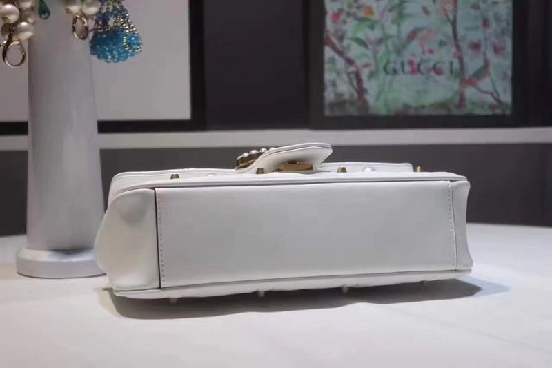 ブランド可能 GUCCI グッチ  443497-1 レディース 白色ショルダーバッグ  斜めがけショルダーレプリカ販売バッグ