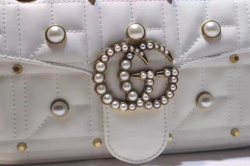 ブランド可能 GUCCI グッチ  443497-1 レディース 白色ショルダーバッグ  斜めがけショルダーレプリカ販売バッグ